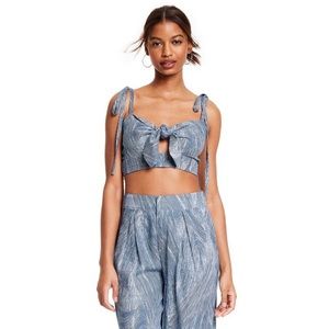 Fe Noel x Target Knotted Bow Cropped Tank